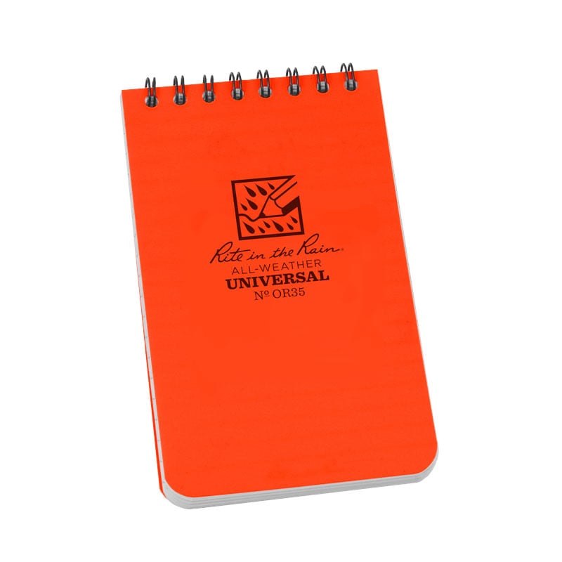 Outdoor Notebook 3x5 - Orange