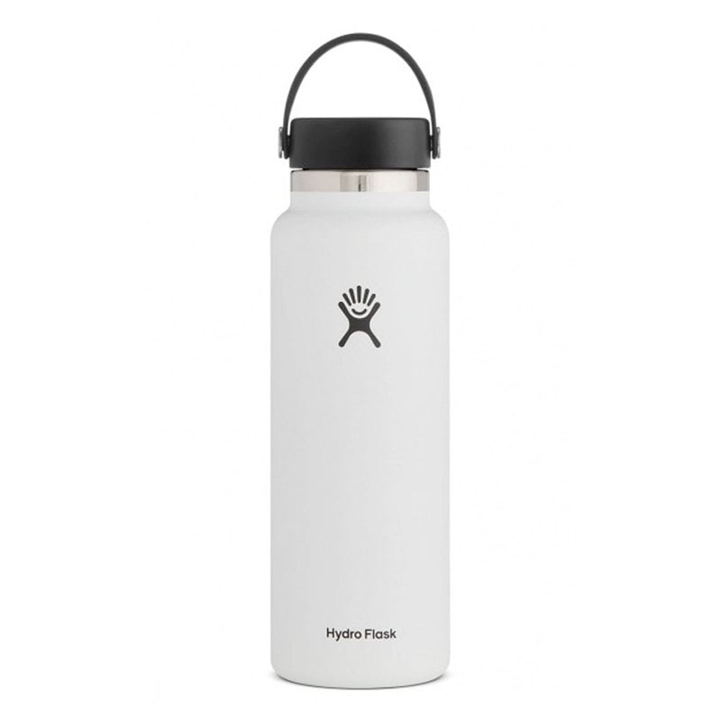 Hydro Flask Wide Mouth with Flex Cap 40 oz - White