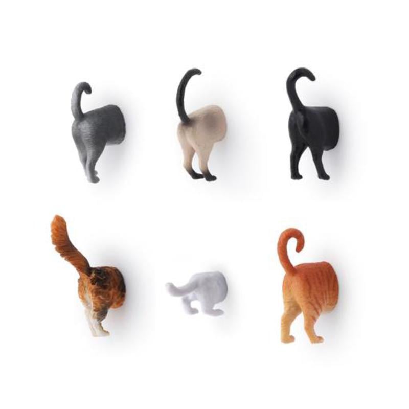 Magnets Cat Butts Set of 6