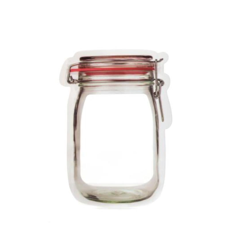 Mason Jar Reusable Medium Zipper Bag - Set 3
