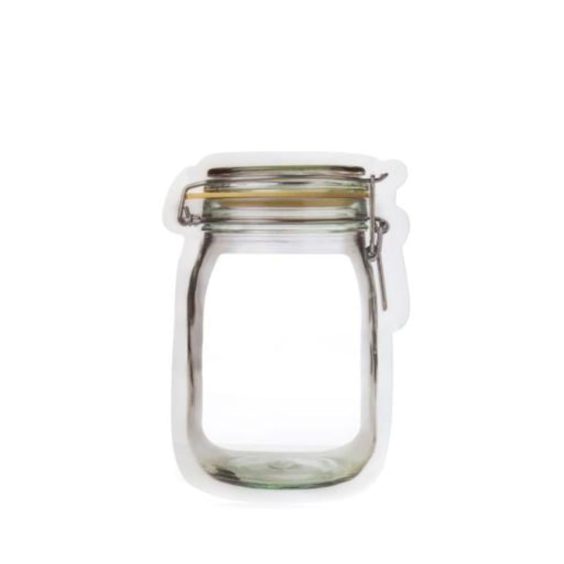 Mason Jar Reusable Small Zipper Bag - Set of 4