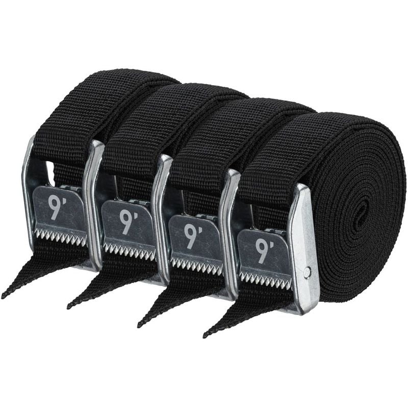 NRS 1in Heavy Duty Straps 9 Ft - 4 Pack