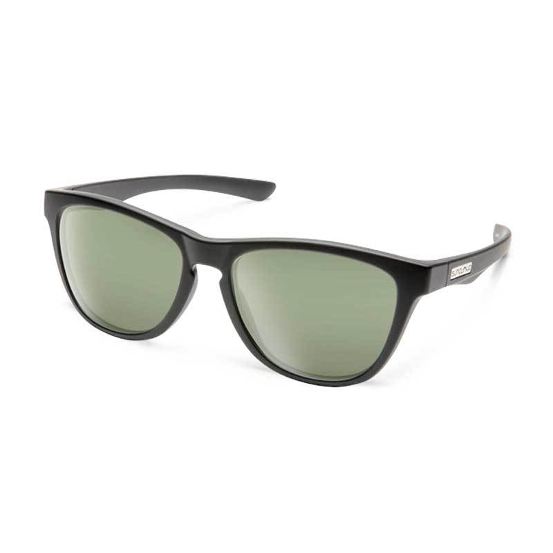 Suncloud Topsail Sunglasses - Matte Black/Green