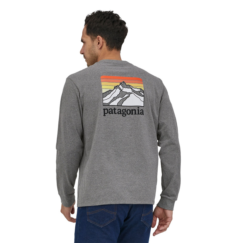 Patagonia Line Logo Ridge Long Sleeve Responsibili-Tee - Men`s