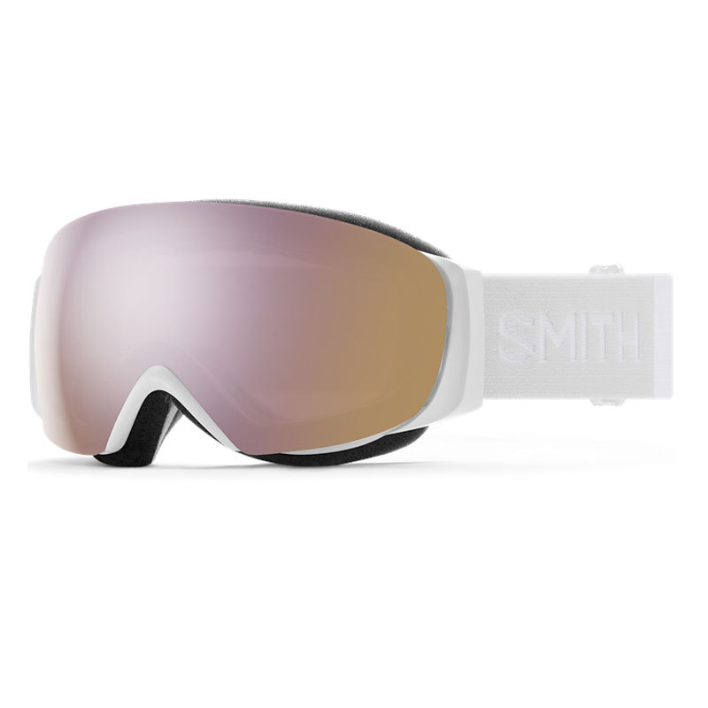 Smith I/O Mag S Women`s Goggle - White Vapor/ChromaPop Everyday Rose Gold Mirror