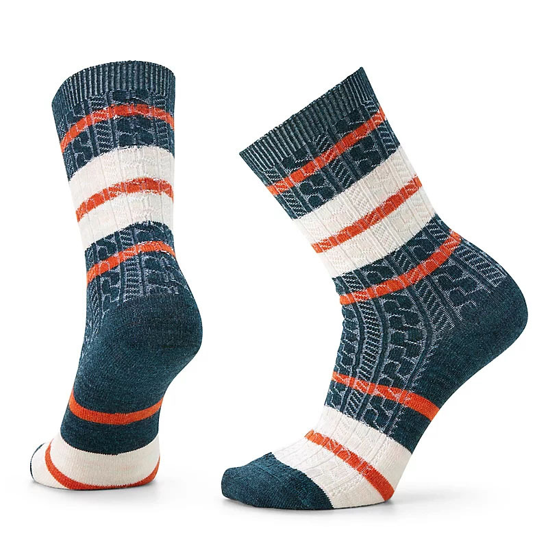 Smartwool Everyday Striped Cable Crew Socks - Women`s