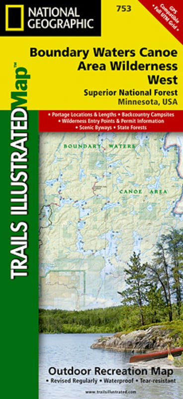 Boundary Waters West Map