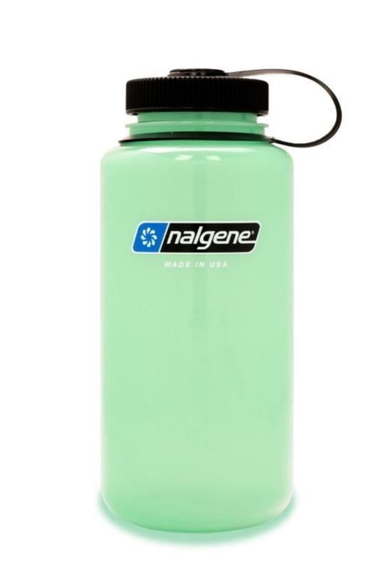 Nalgene 32oz Wide Mouth Sustain Water Bottle - Glow Green