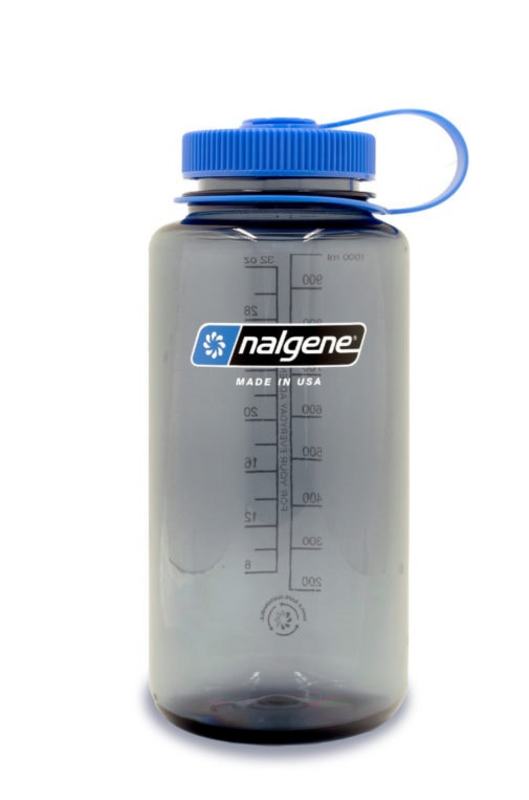 Nalgene 32oz Wide Mouth Sustain Water Bottle - Grey