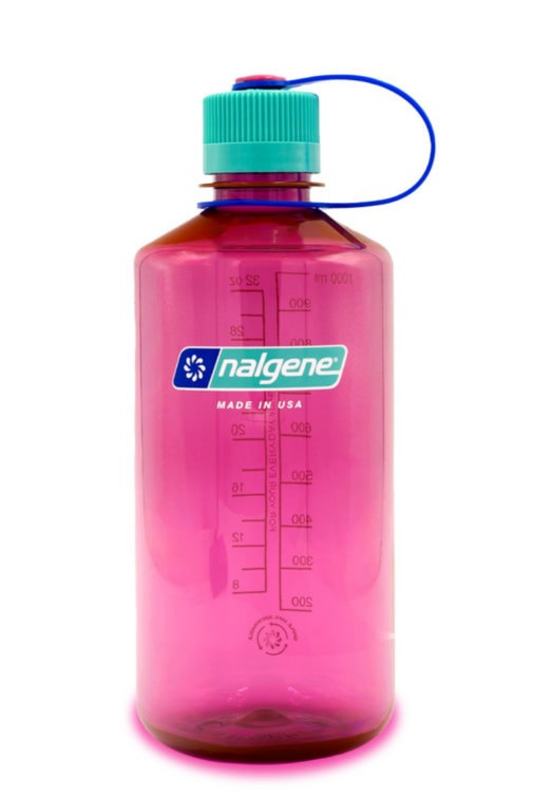 Nalgene 32oz Narrow Mouth Sustain Water Bottle - Electric Magenta