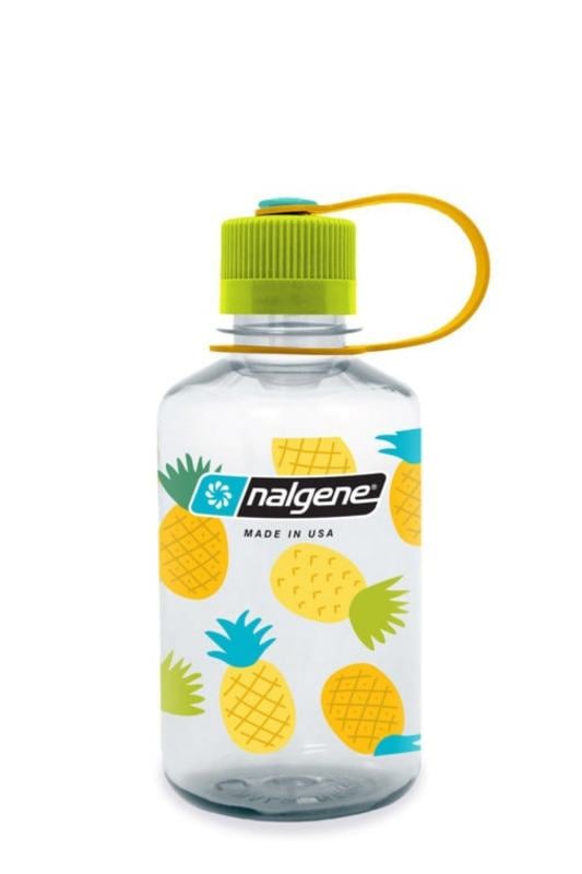Nalgene 16 oz Narrow Mouth Fruit Print Sustain Watter Bottle - Pineapple