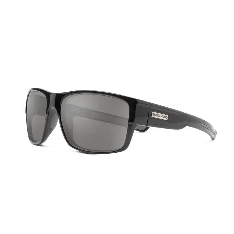 Suncloud Range Sunglasses-Black/ Polarized Gray Lens