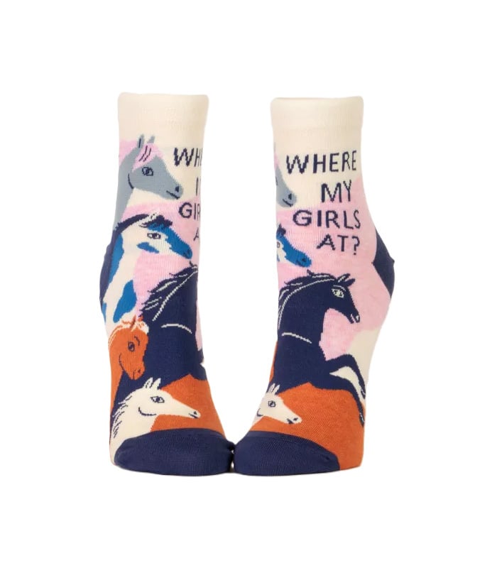 Blue Q Where My Girls At Ankle Sock - Women`s