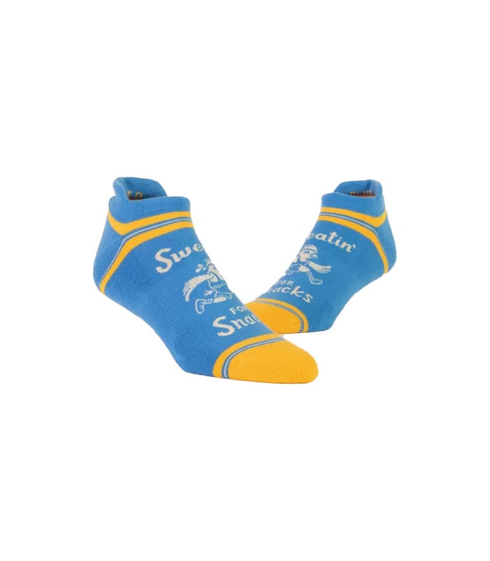 Blue Q Sweatin` for Snacks Sneaker Sock - SM/MD