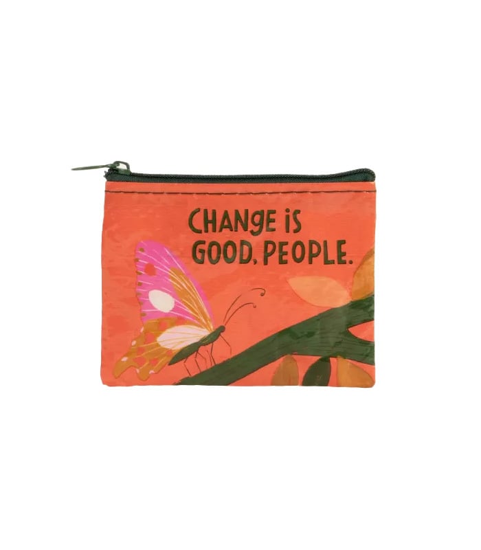 Blue Q Change Is Good, People Coin Purse