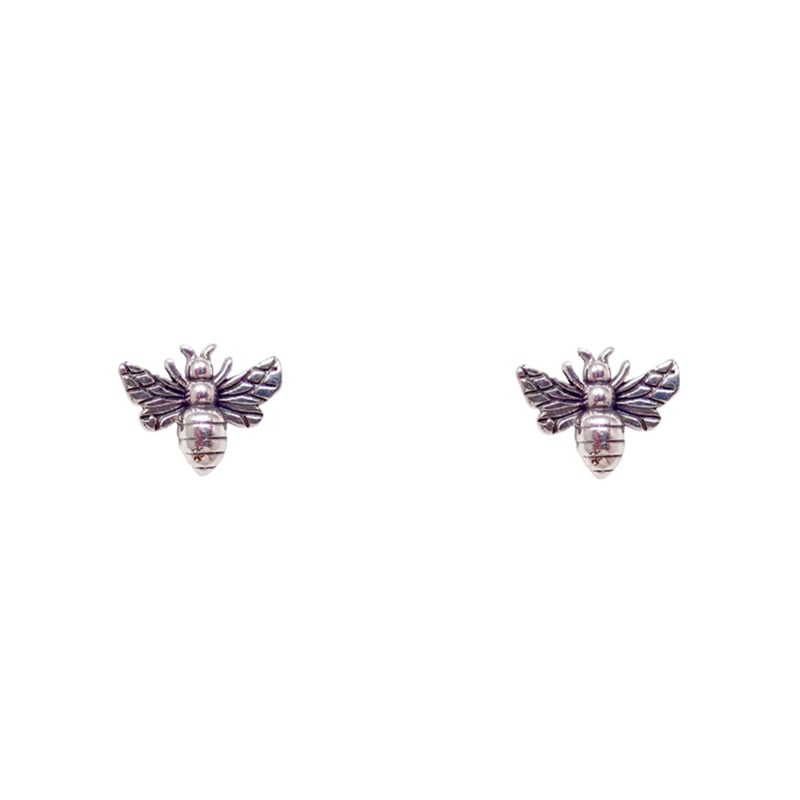 Bronwen Jewelry Tiny Charm Post Earring - Honey Bee