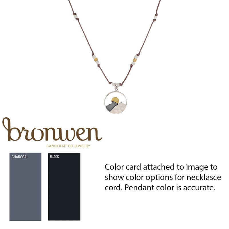 Bronwen Jewelry Landscape Necklace - Mountain 18in