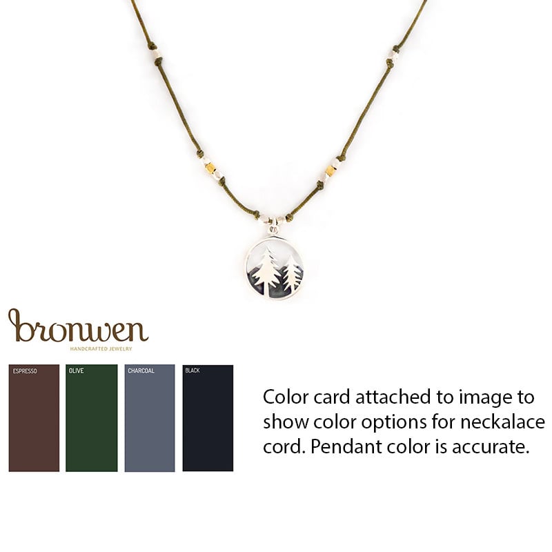 Bronwen Jewelry Landscape Necklace - Forest 16in