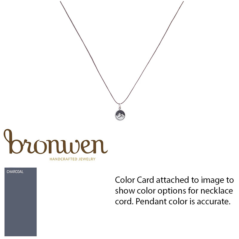 Bronwen Jewelry Tiny Charm Necklace - Mountain 18in