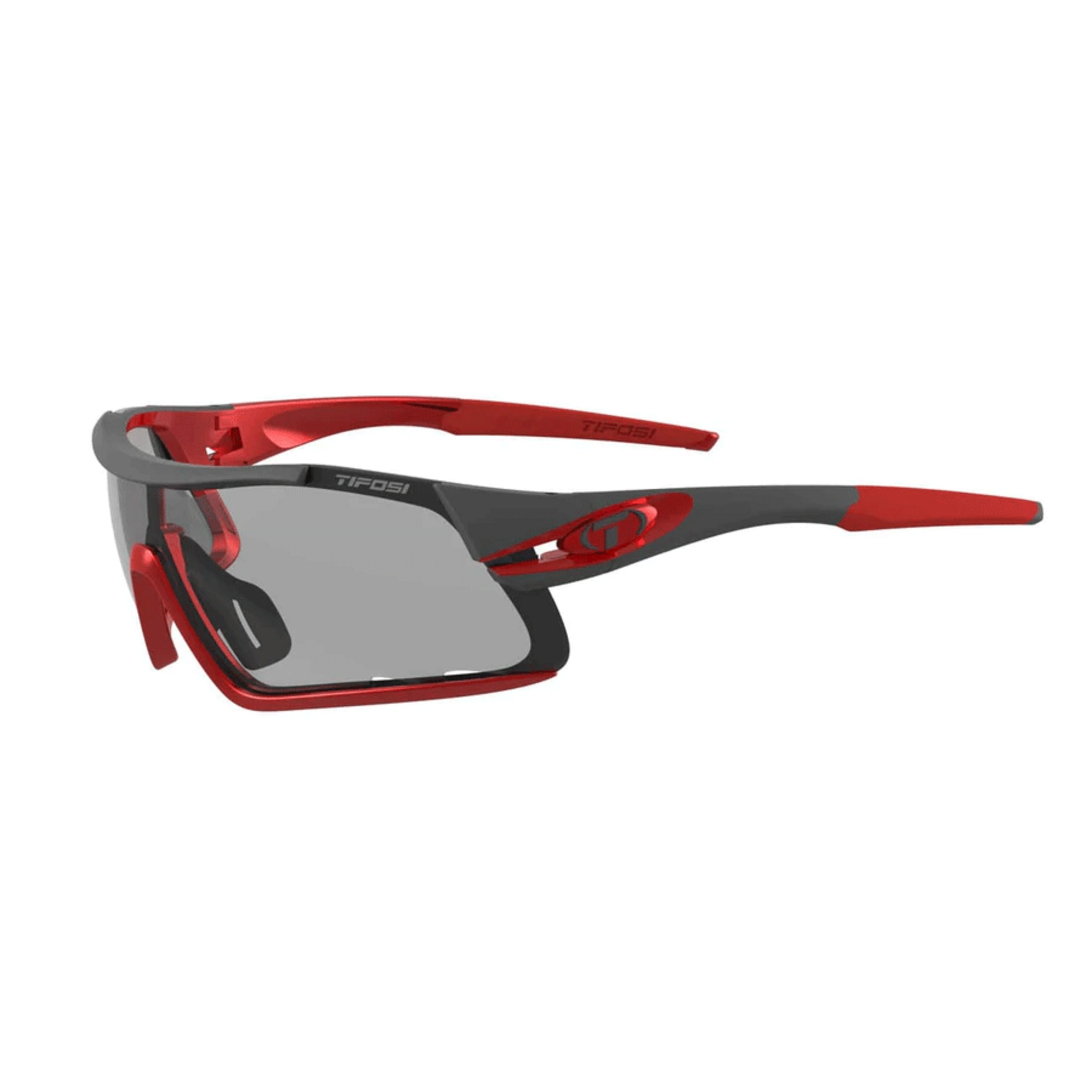 Tifosi Davos Sunglasses-Race Red Smoke Fototec