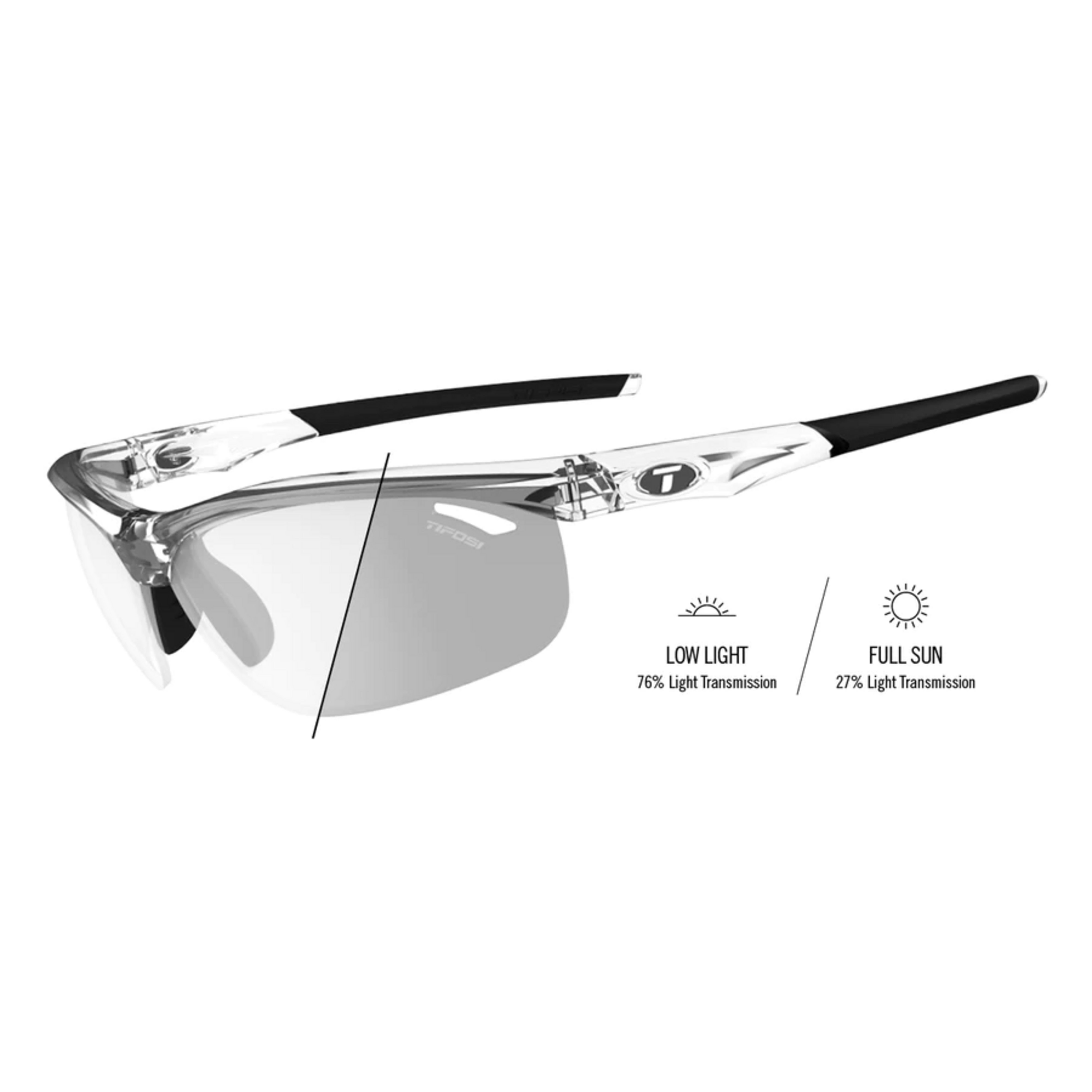 Tifosi Veloce Sunglasses- Crystal Clear