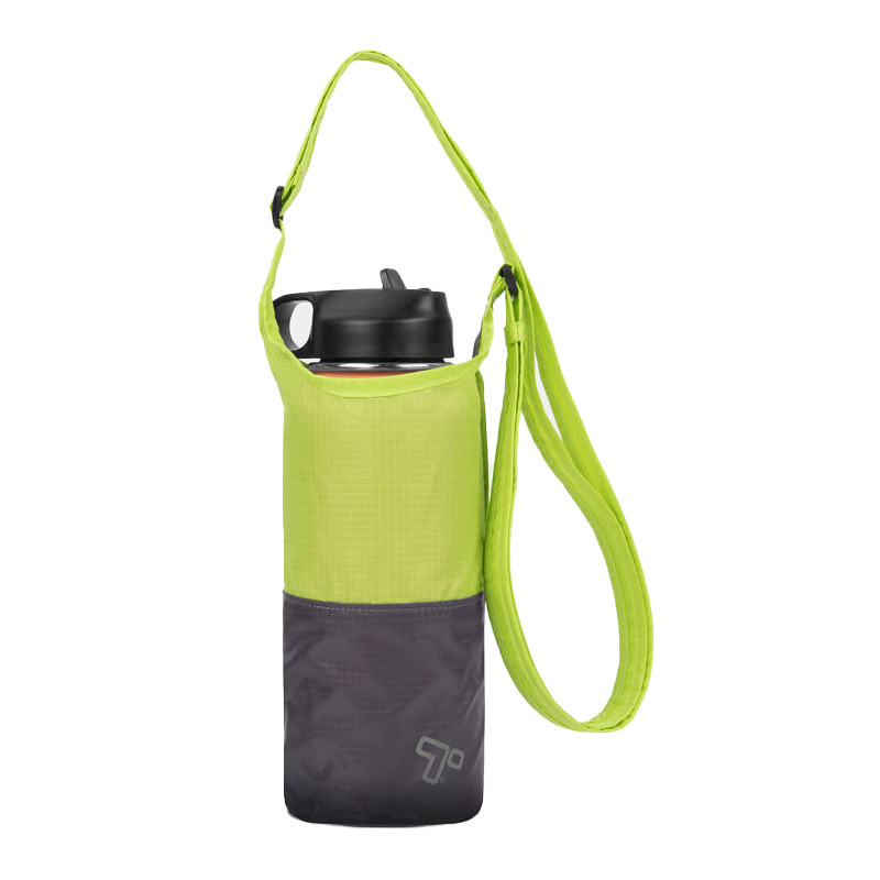 Travelon Packable Water Bottle Tote Lime Gray