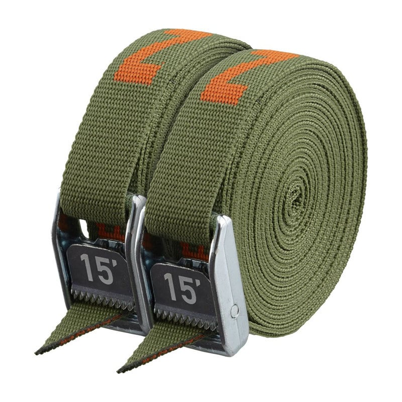 NRS 1 in Heavy Duty Straps 15 Ft - 2 Pack