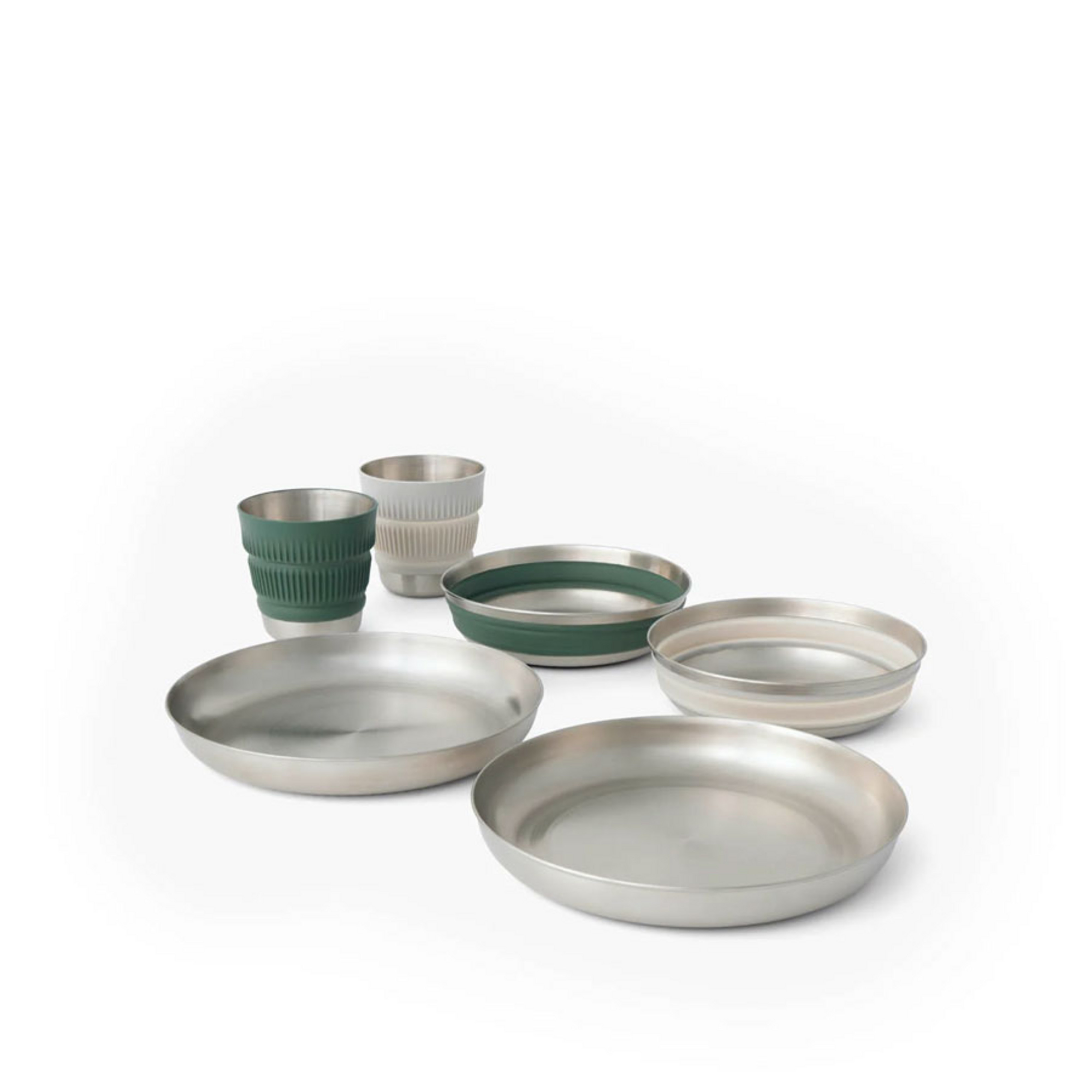 Sea To Summit Detour Stainless Steel Collapsible Dinnerware Set-6 Piece